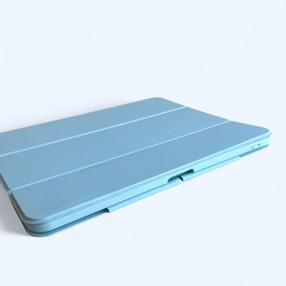 Light Blue iPad Case w Multi-Function Folio Cover + Hard Shell – 12.9 / 13 inch